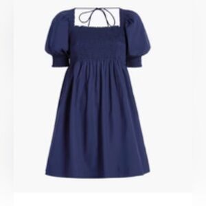 Hill House Athena nap dress in Navy Poplin size XS.